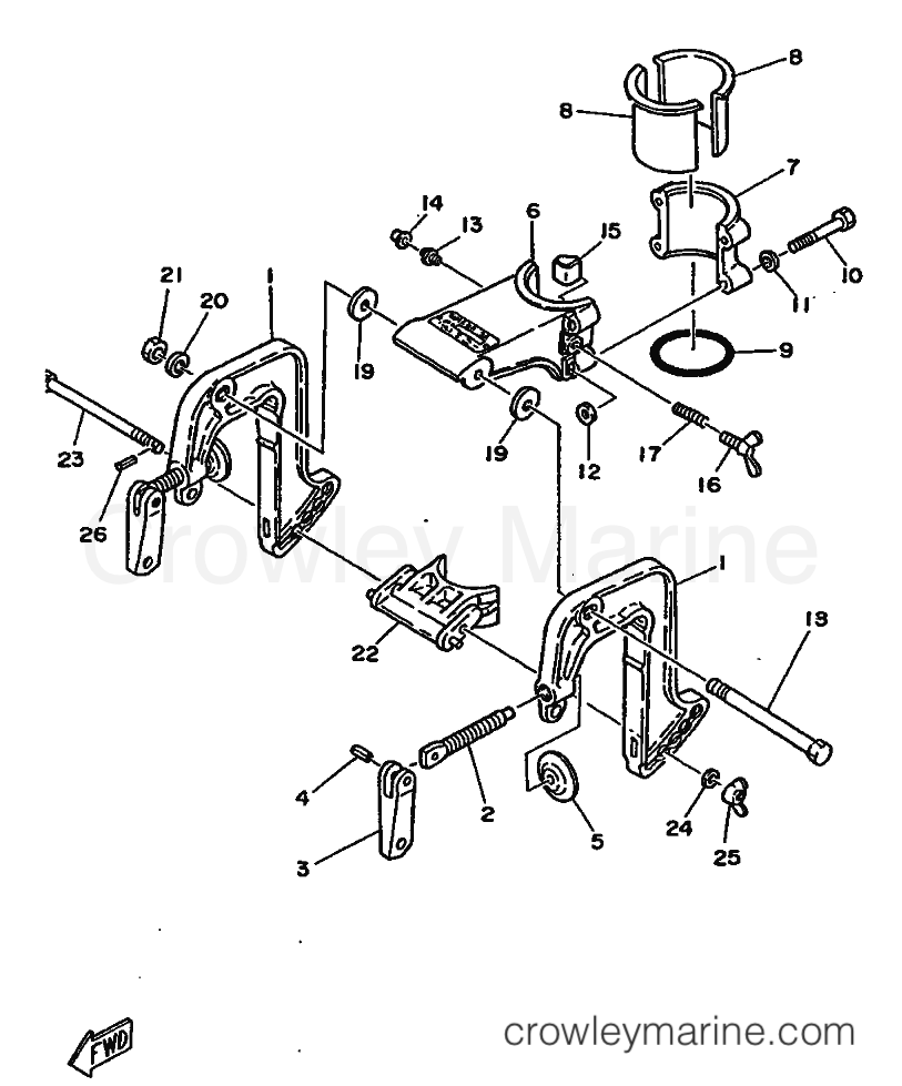 Yamaha Motors 2B (6A1) [999] - BRACKET