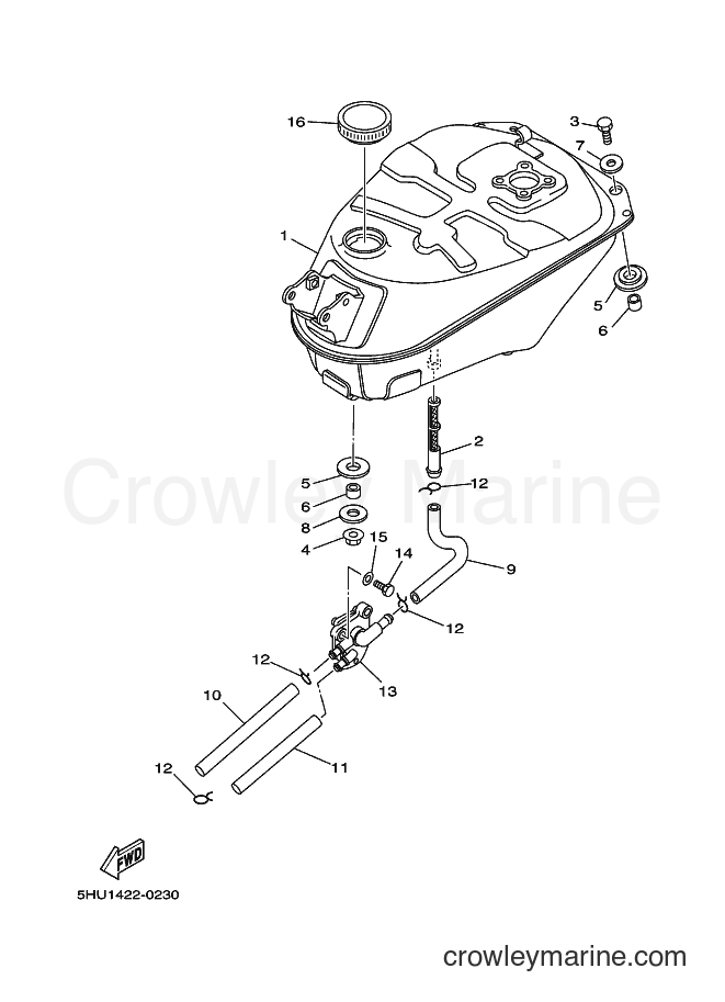 2000 Scooter T105SE - T105SE (5HU1) [020] - FUEL TANK