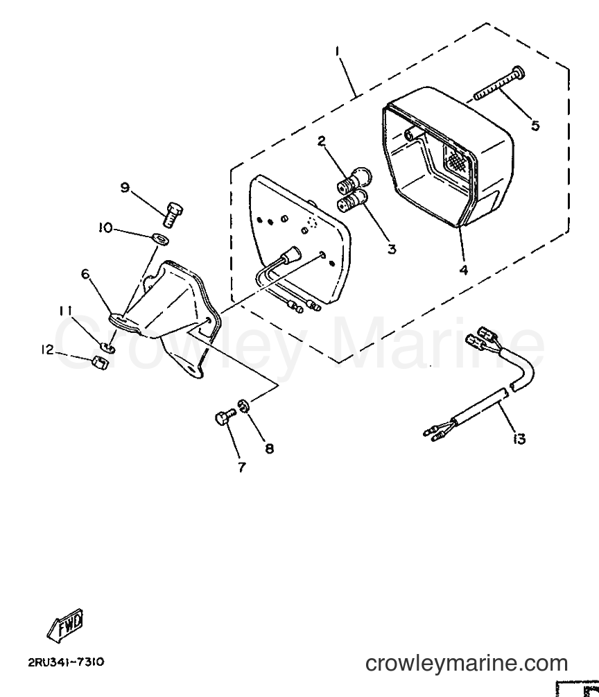 1987 Scooter FS1 - FS1 (2RU) [999] - TAILLIGHT