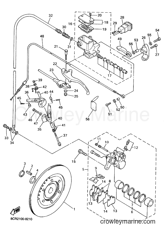 Yamaha Motors VX600LT (8CS2) [020] - BRAKE
