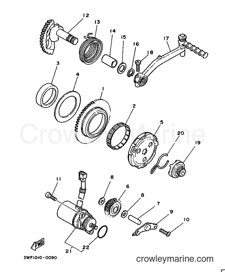 1991 Scooter CY90 - CY90 (4CX1) [999] - STARTER