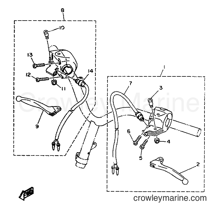1996 Scooter YA50S - YA50S (4MJ7) [999] - HANDLE SWITCH & LEVER
