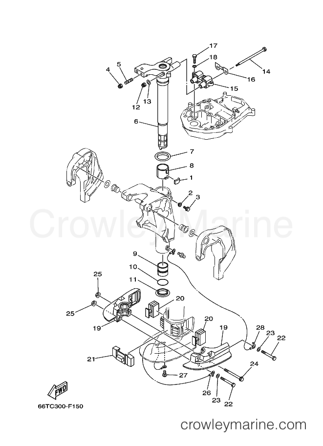 Yamaha Motors (E)40X (66TC) [260] - BRACKET 2