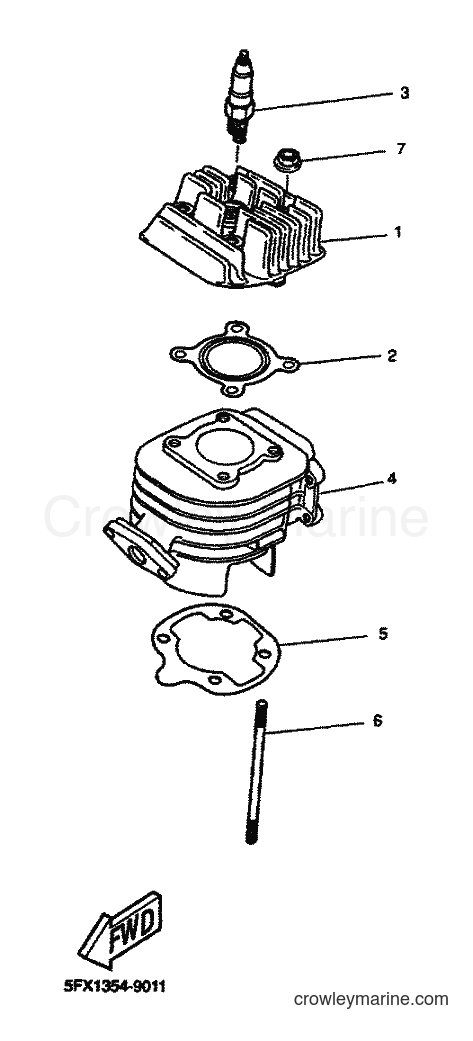 2000 Scooter EW50 - EW50 (5LH1) [020] - CYLINDER
