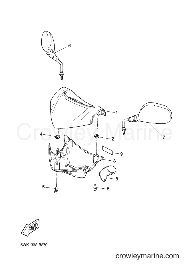 2003 Scooter EW50 - EW50 (5WK1) [020] - COWLING 1