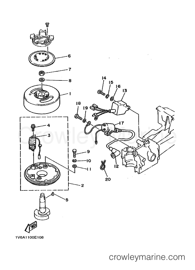 Yamaha Motors 2B (6A10) [020] - GENERATOR