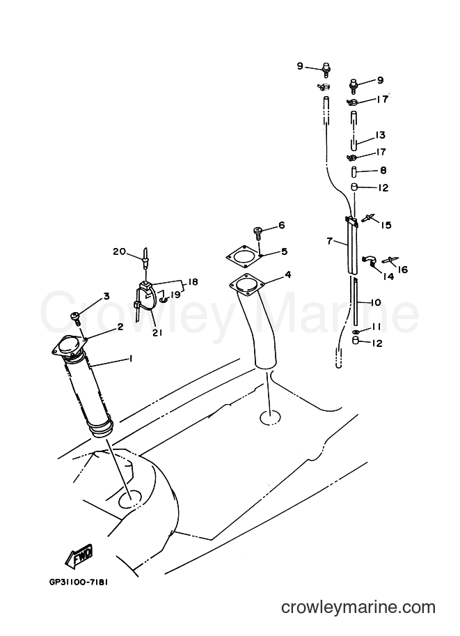 Yamaha Motors WVT760V (GP31) [010] - VENTILATION