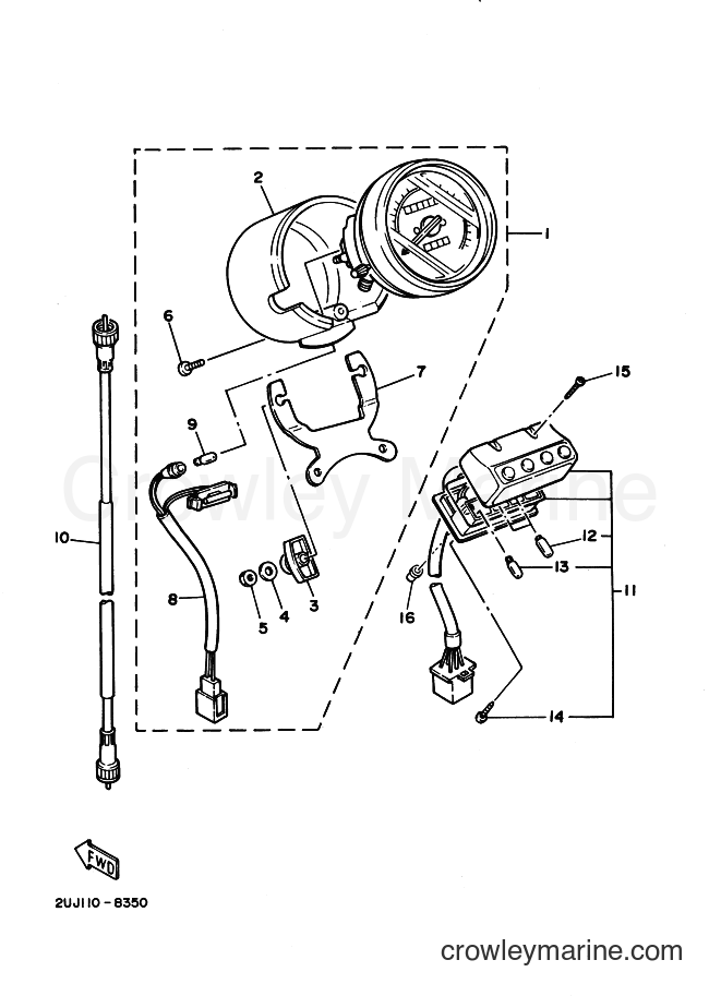 Yamaha Motors XV250 (3DN3) [010] - METER