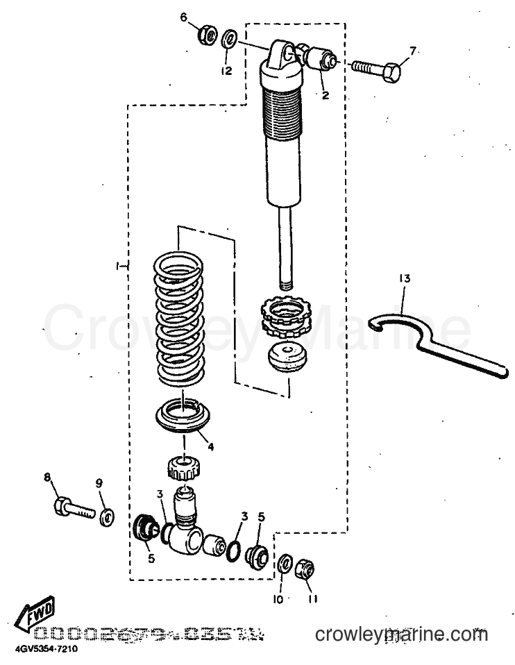 Yamaha Motors TT600E (4GV5) [010] - REAR SUSPENSION