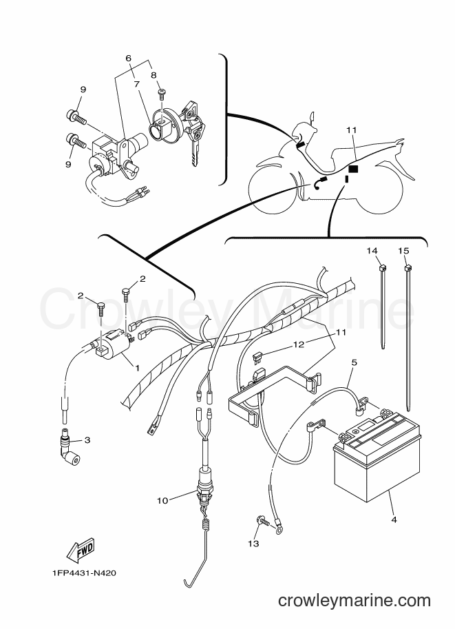 Yamaha Motors T115FLS (1FP5) [010] - ELECTRICAL 1