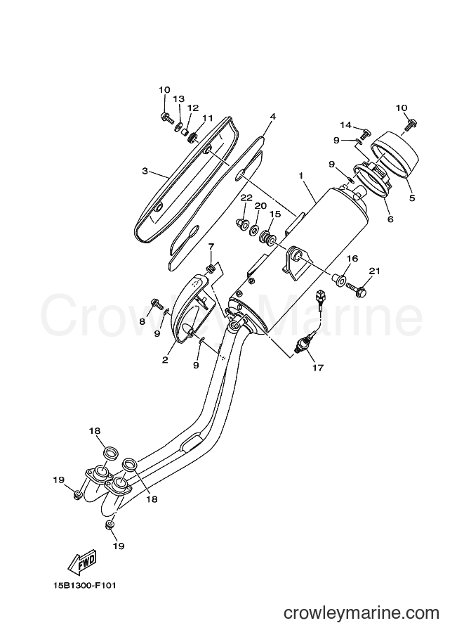 2007 Scooter XP500A - XP500A (15B2) [010] - EXHAUST