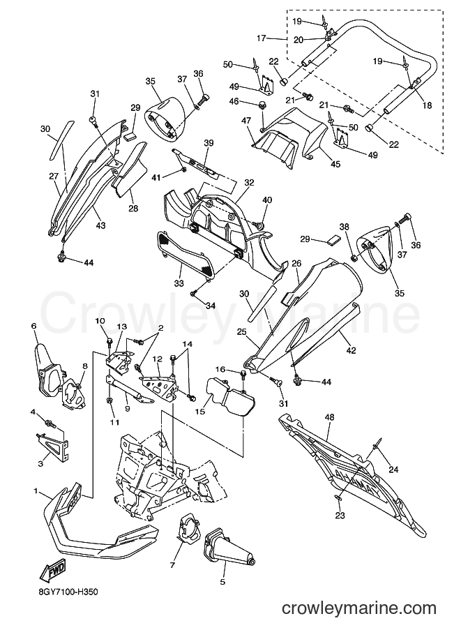 2009 Snowmobile RX10MS - RX10MS (8GY8) [010] - BUMPER