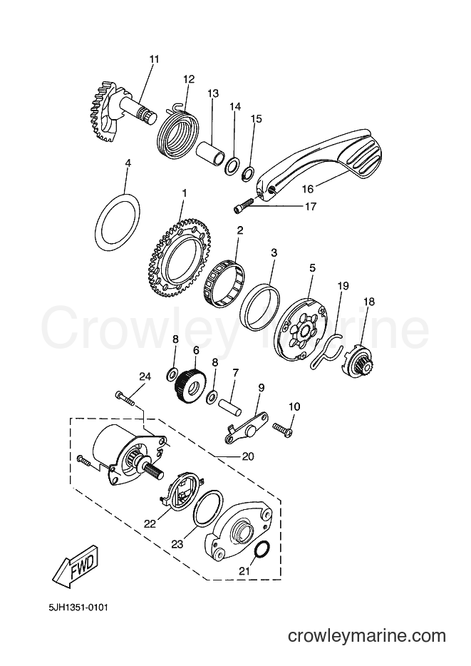 Yamaha Motors CW50N (2B7F) [040] - STARTER