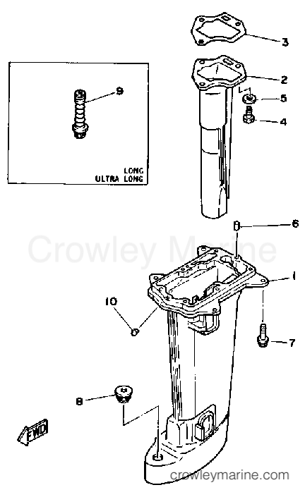 Yamaha Motors 6LF - UPPER CASING