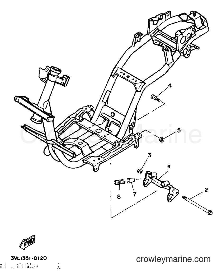 1992 Scooter CW50 - CW50 (3VL2) [999] - FRAME