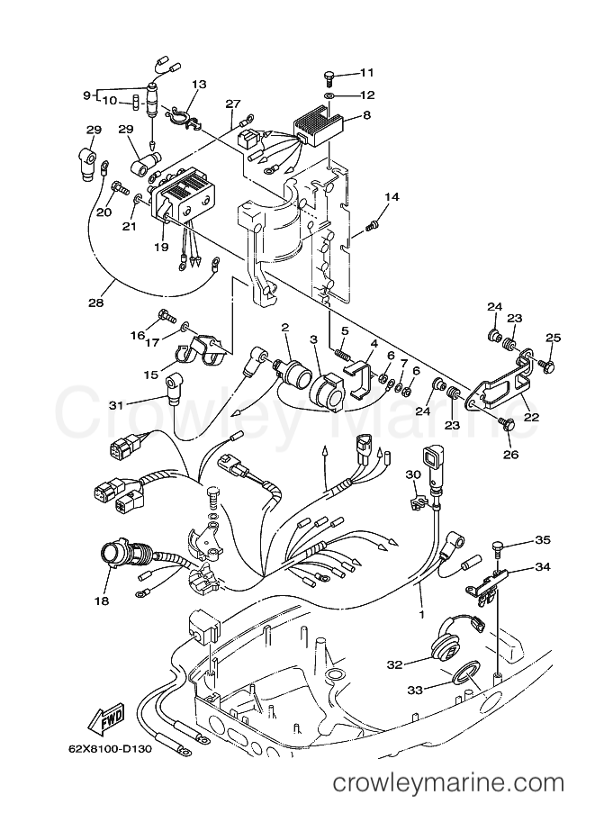 Yamaha Motors 40VMHOS (63B7) [110] - ELECTRICAL 2