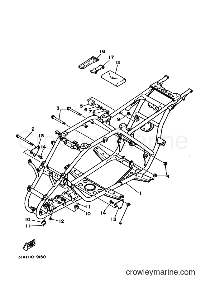 Yamaha Motors YFA1 (3FA2) [020] - FRAME