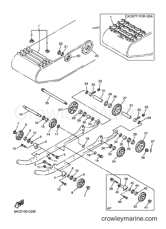 2004 Snowmobile VK540E-3 - VK540E-3 (8ACD) [030] - TRACK SUSPENSION 1