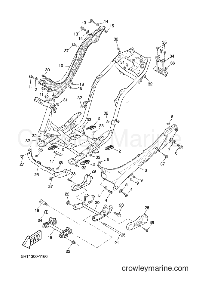 Yamaha Motors XQ125 (5HT4) [030] - FRAME