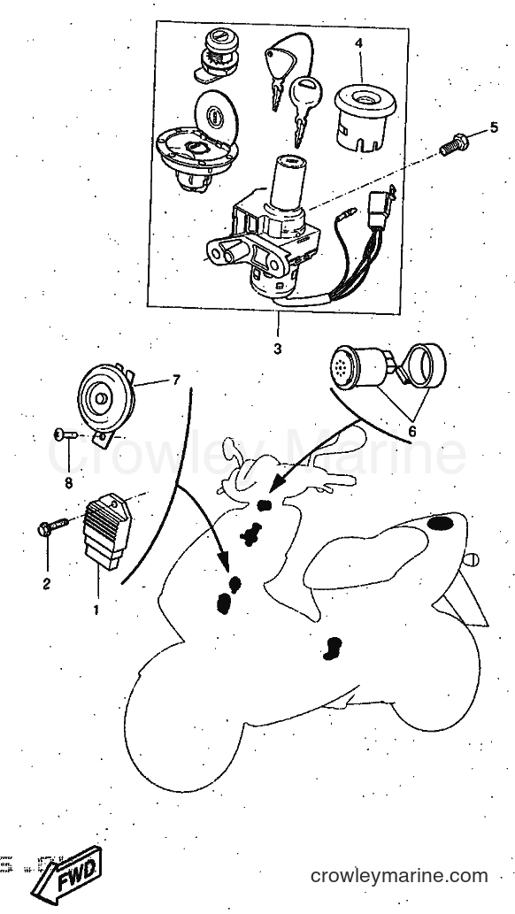 1997 Scooter YQ50 - YQ50 (5CN1) [999] - ELECTRICAL 1