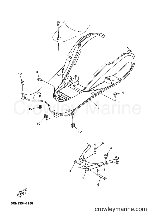 Yamaha Motors YN50 (5RN3) [010] - STAND & FOOTREST