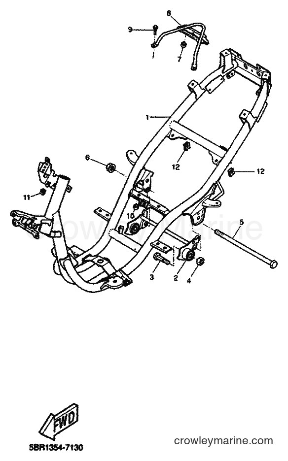 1998 Scooter YQ50 - YQ50 (5DP2) [999] - FRAME