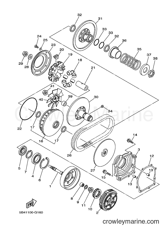 2011 ATV YXR700F - YXR700F (42SR) [010] - CLUTCH