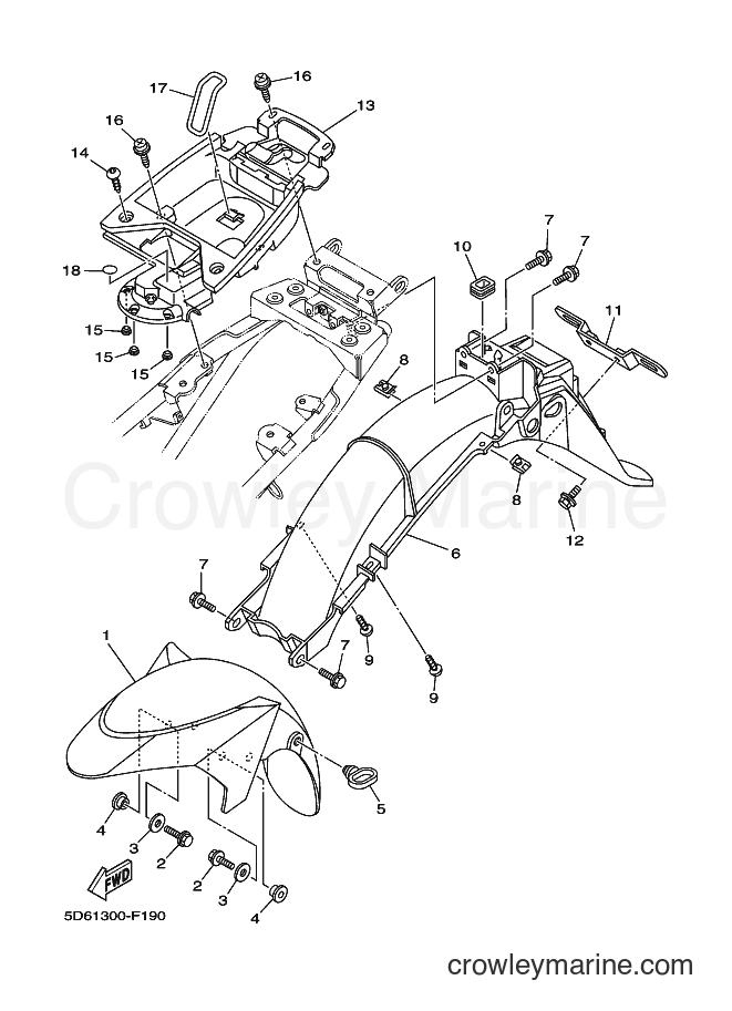 Yamaha Motors T135FI (5D62) [010] - FENDER