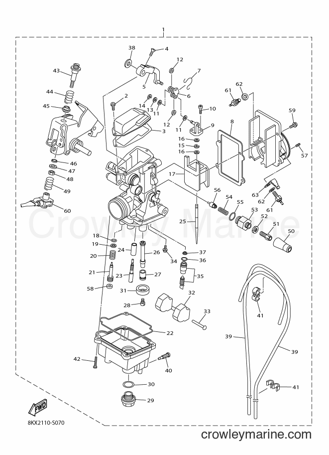 2017 Snowmobile VK540F - VK540F (8KX2) [020] - CARBURETOR