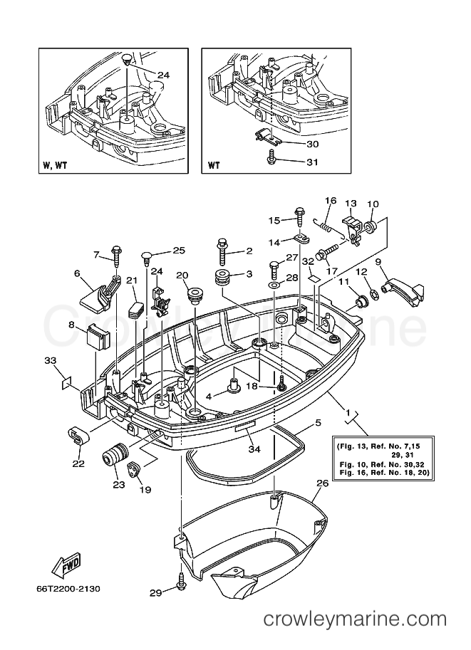 Yamaha Motors E40X (66T2) [430] - BOTTOM COWLING