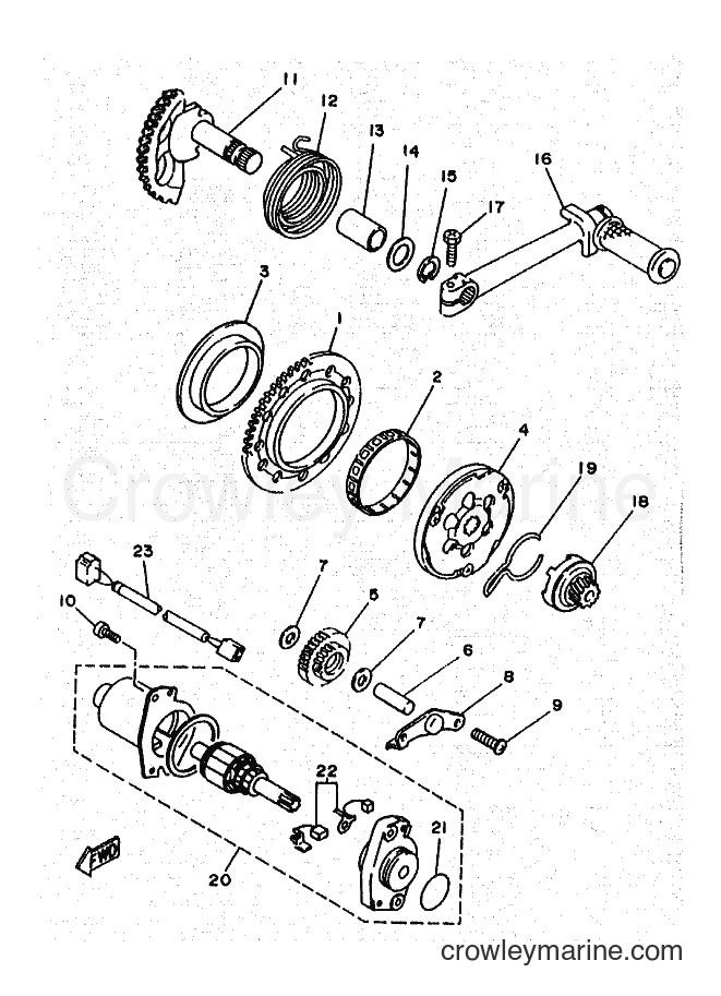 1995 Scooter YA50R - YA50R (4PC4) [010] - STARTER