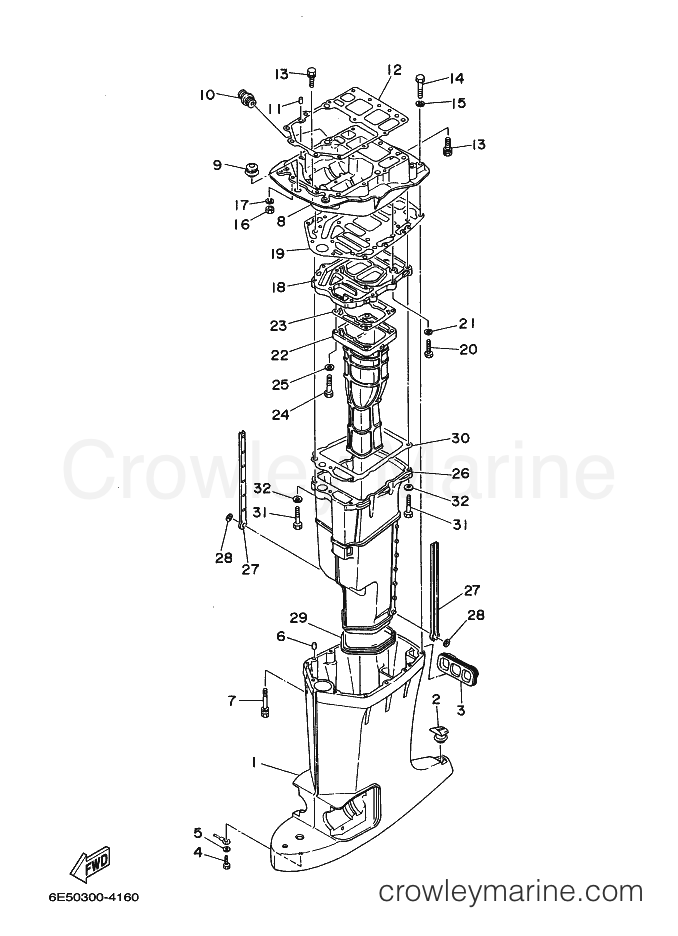 Yamaha Motors 115B (6E5) [020] - UPPER CASING