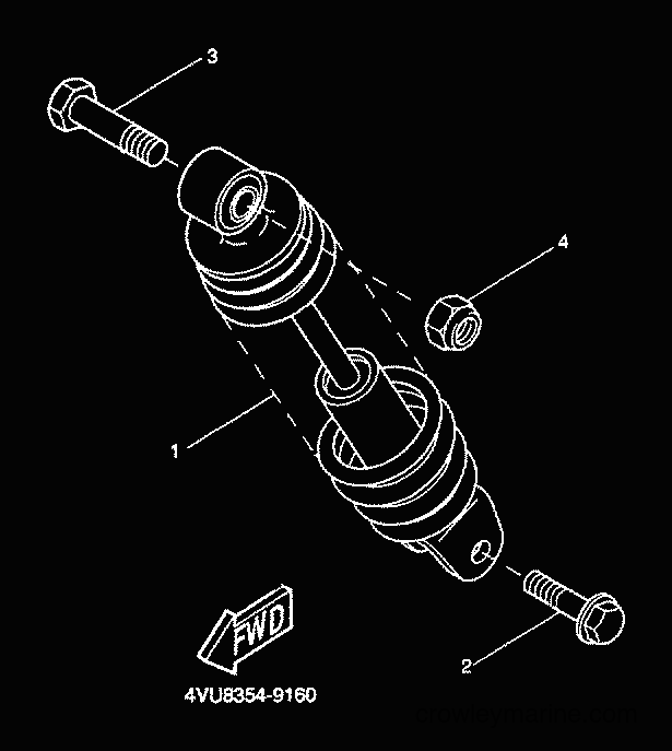 2001 Scooter CW50 - CW50 (5HG9) [030] - REAR SUSPENSION