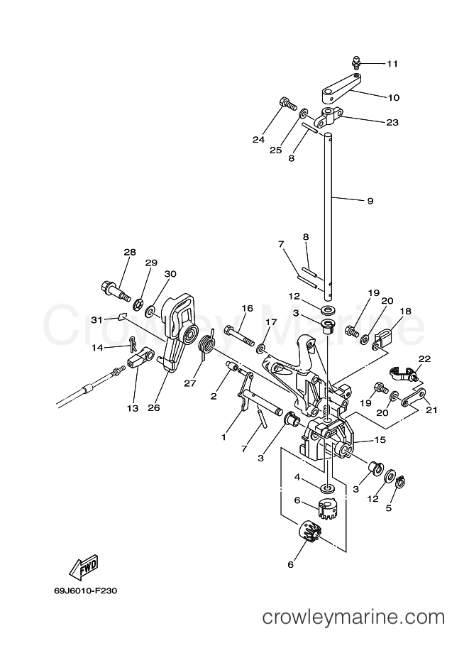 Yamaha Motors F200AET (60LA) [070] - CONTROL 2