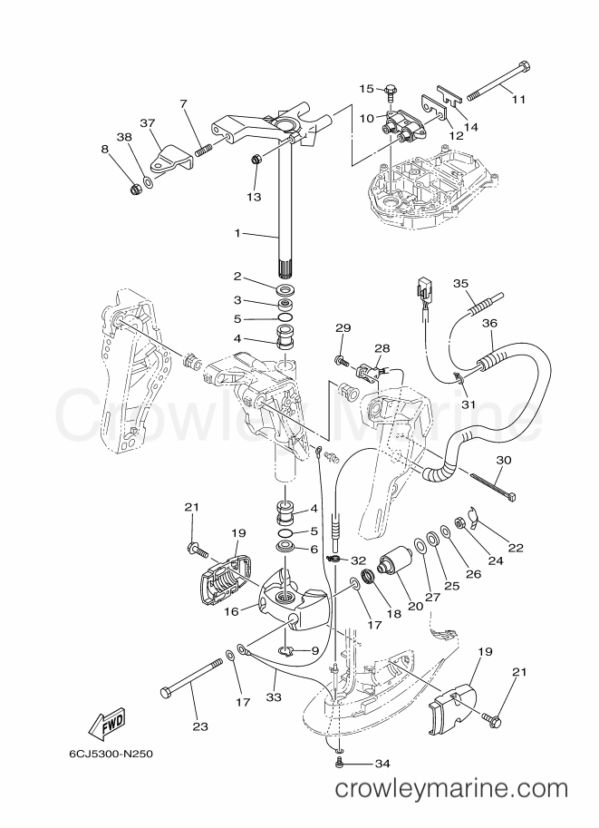 Yamaha Motors F40GET (6CY7) [020] - BRACKET 2