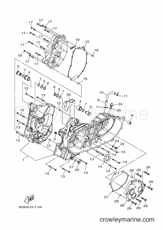 2018 Street Bike CZD250-A - CZD250-A (BG63) [010] - CRANKCASE
