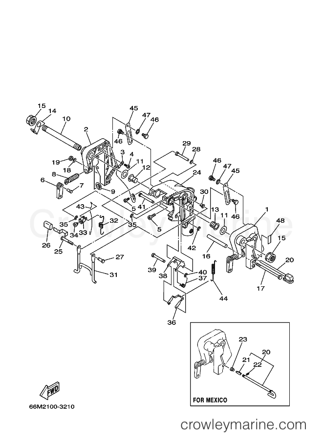 Yamaha Motors F15AEHL (66M2) [220] - BRACKET 1