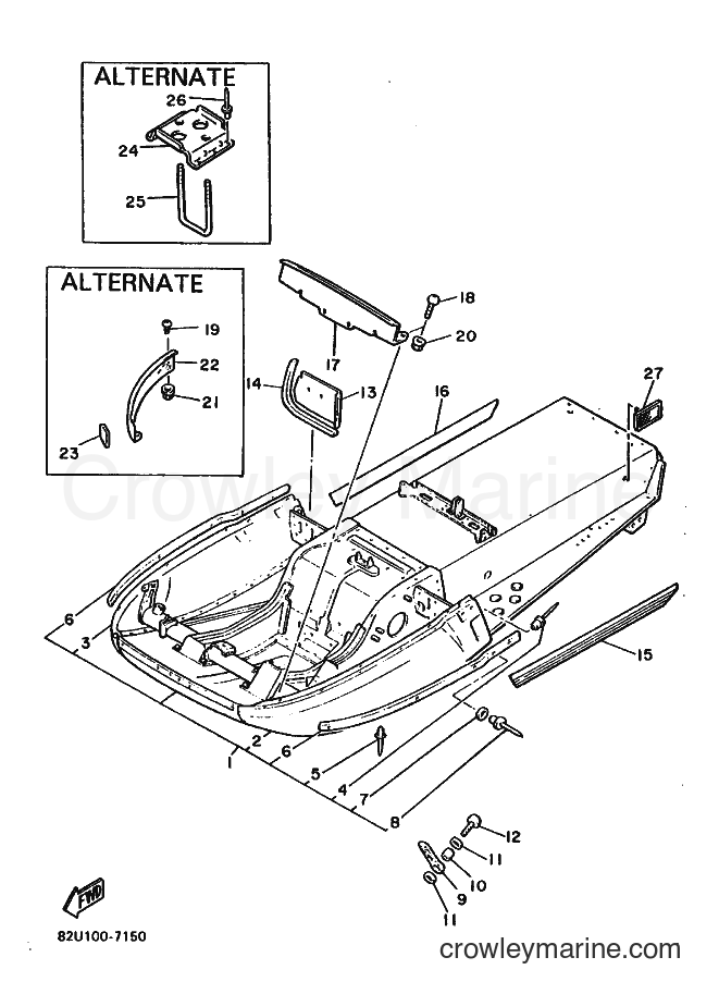 1988 Snowmobile ET340 - ET340 (84F0) [030] - FRAME