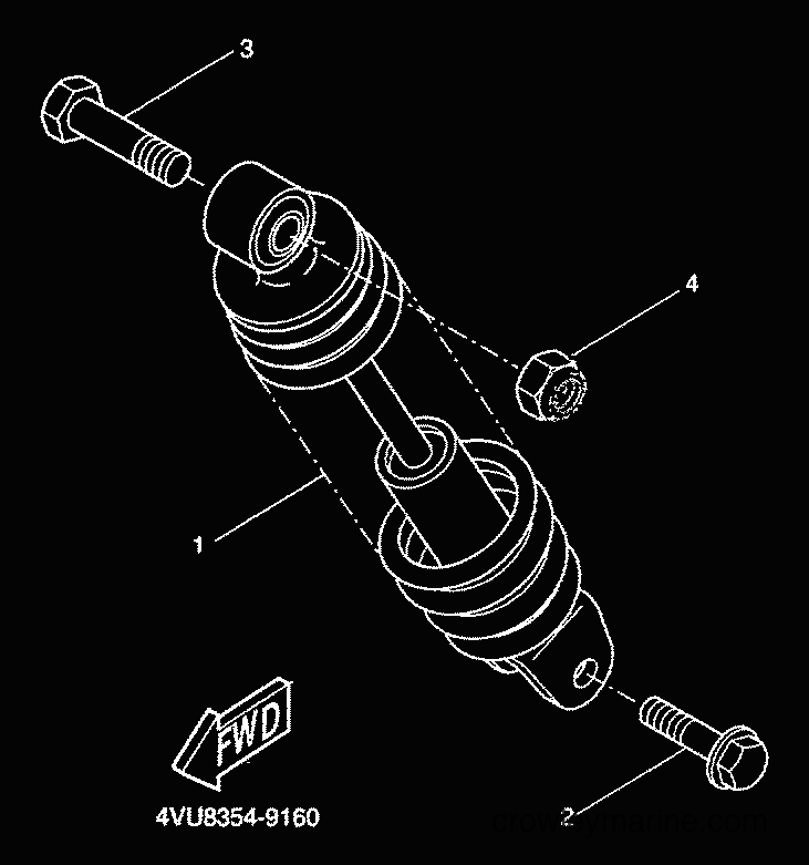 2000 Scooter CW50 - CW50 (5HG6) [010] - REAR SUSPENSION