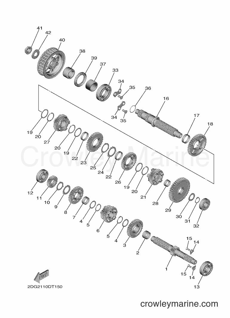 2018 Cruiser XV1900CFD - XV1900CFD (2DG6) [010] - TRANSMISSION