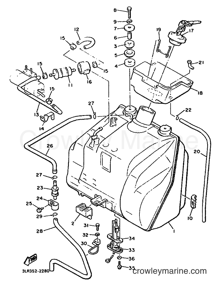 1993 Cruiser VMX12 - VMX12 (3JPB) [010] - FUEL TANK