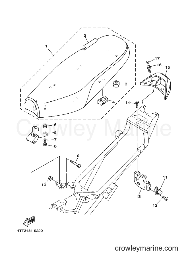 1999 Scooter JZ120F - JZ120F (4TT4) [010] - SEAT