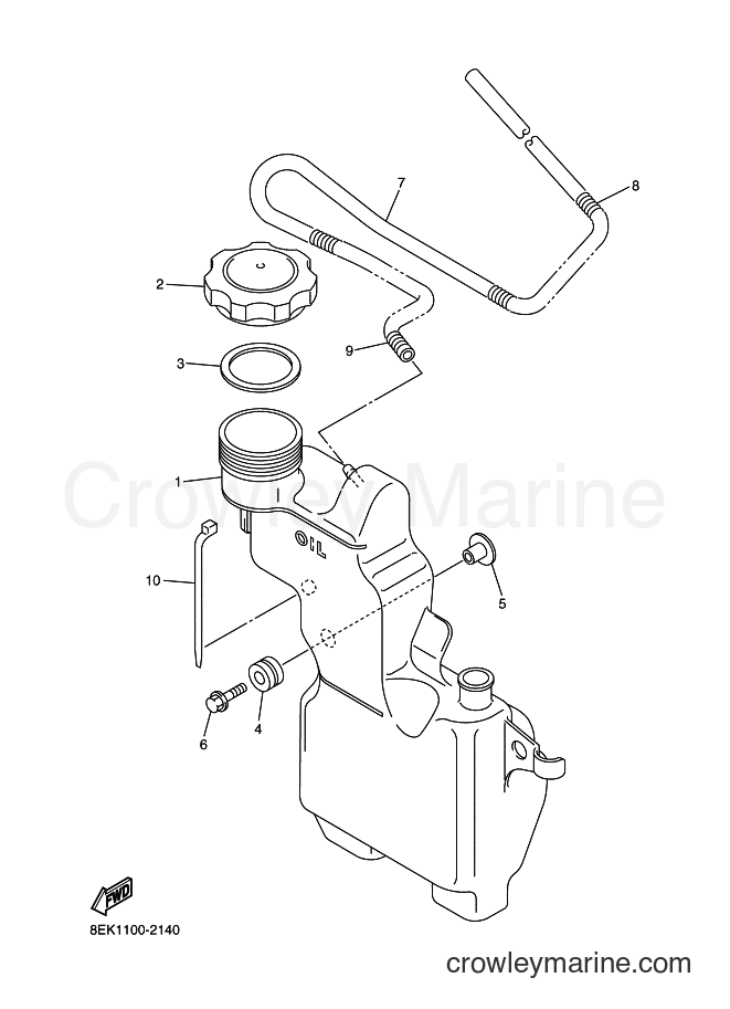 2004 Snowmobile SXV70SP - SXV70SP (8FE2) [010] - OIL TANK
