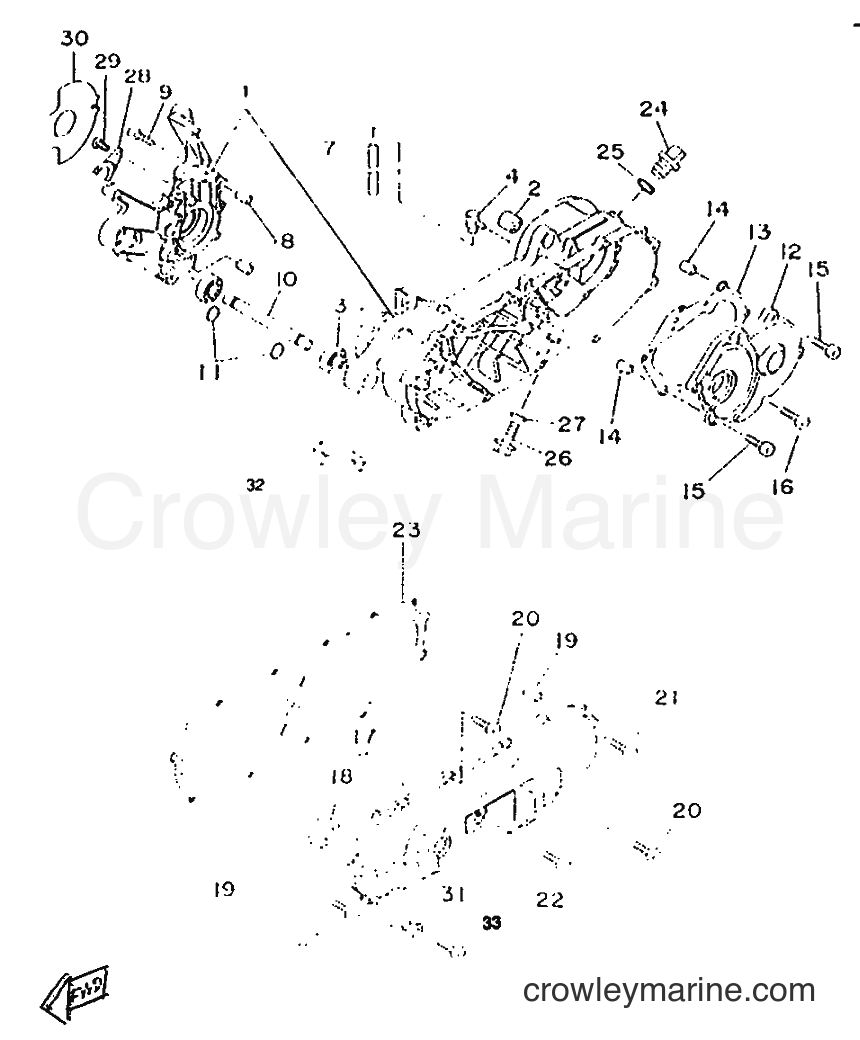 1996 Scooter CW50RSP - CW50RSP (4WK1) [999] - CRANKCASE