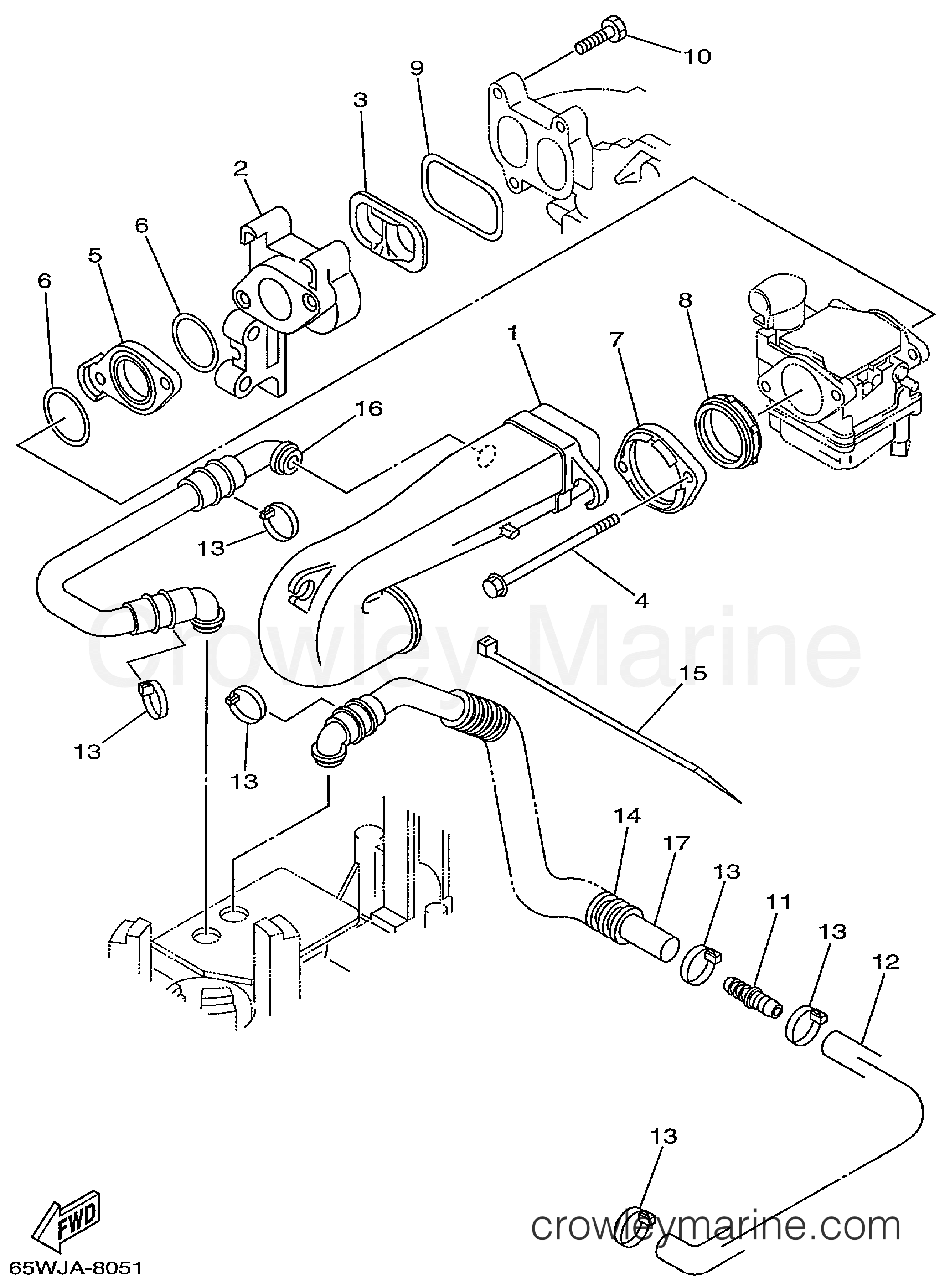 Yamaha Motors F25MLHX - INTAKE