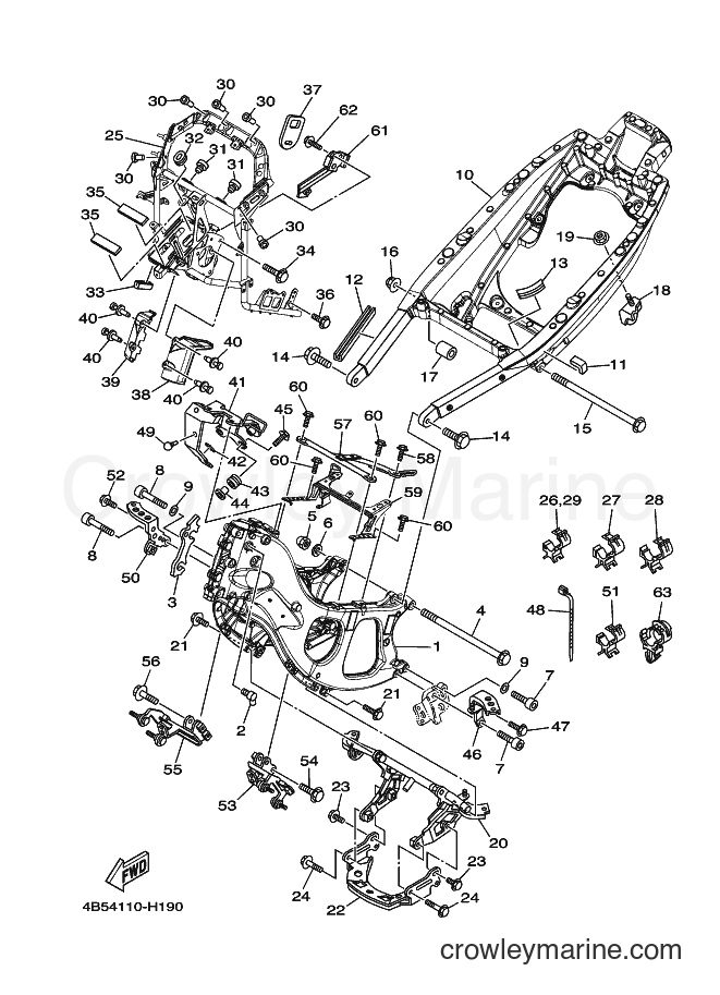 Yamaha Motors XP500 (4B54) [010] - FRAME