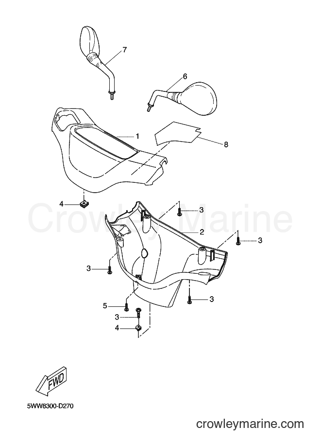 2005 Scooter CW50S - CW50S (5WW8) [030] - COWLING 1