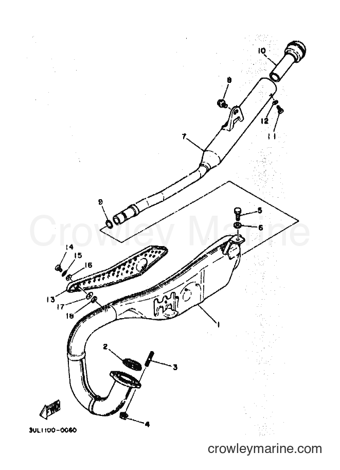 1990 Dirt Bike RT100 - RT100 (3UL1) [030] - EXHAUST