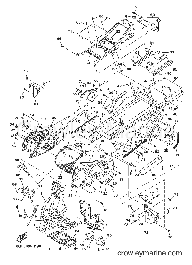 2009 Snowmobile RPZ50M - RPZ50M (8GP5) [020] - FRAME