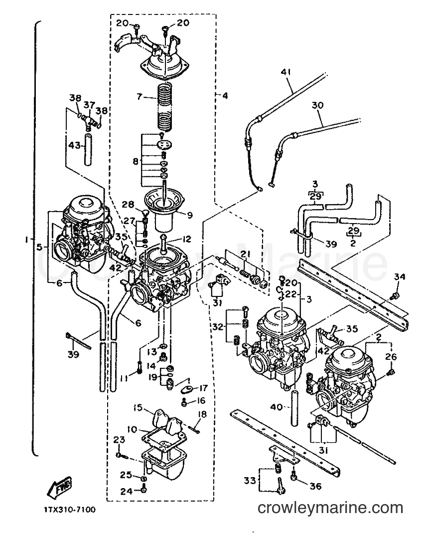 1987 Sport Bike FJ1200 - FJ1200 (1TX) [99A] - CARBURETOR